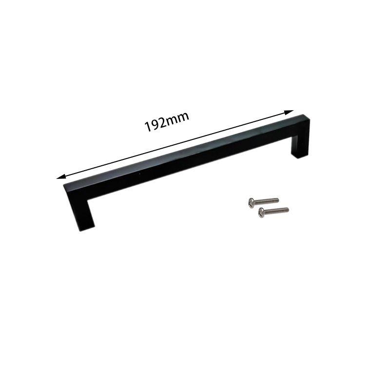 Black And Silver Modern Drawer Handles With Satin Texture For Wardrobes And Kitchen Cupboards