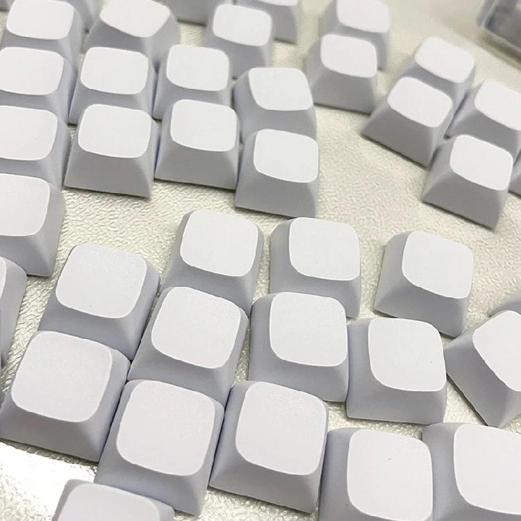 104 Key Blank White Keycaps Set XDA Height No Lettering Fits Most Mechanical Keyboards Minimalistic Blank Keycaps