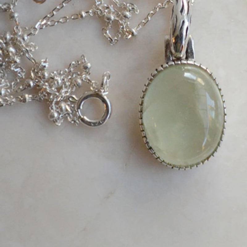 

martha in the garret prehnite.259 silver