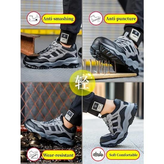 Leichte, isolierende 6KV-Arbeitssicherheitsschuhe für Herren und Damen, zerschlagungssicher, unzerstörbar, atmungsaktiv, Arbeits-Sneaker, Sicherheitsstiefel