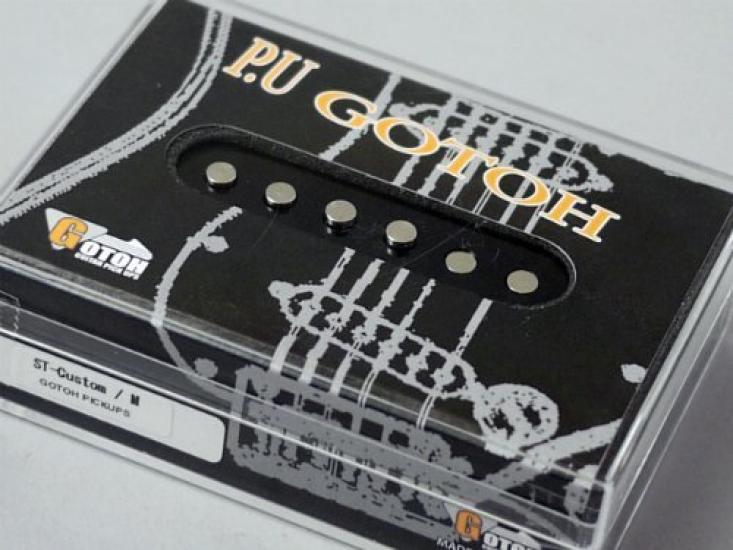 Струносъемник Stratocaster Центральная позиция GOTOH Pickups Однокатушечный ST-Custom GTPU-ST-CTM-M чёрный