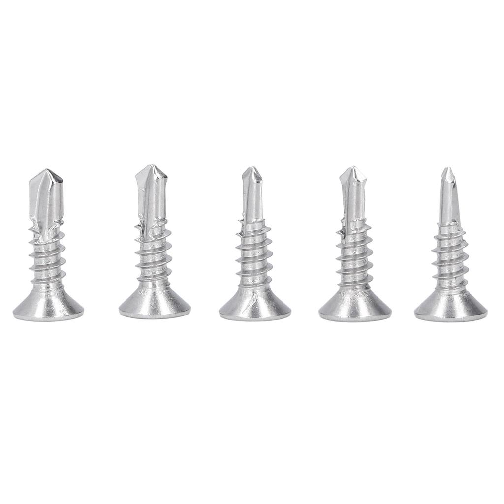 200 szt. Wkręt samowiercący z łbem stożkowym krzyżakowym, stal nierdzewna 410, 19 mm długość nominalna, M4.8?16