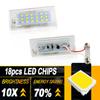 2PCS For BMW E53 X5 1999-2003 E83 X3 2004-2009 Led License Number Plate Lights Canbus Error Free White Tail Lamps