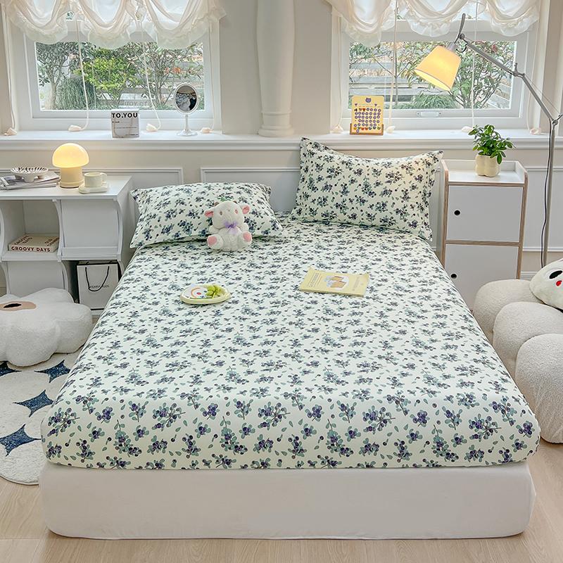 

Одна напечатанная цельная ночная шапочка (без наволочки) наматрасник полный чехол пыленепроницаемый противоскользящий наматрасник для всех сезонов 90x200cm