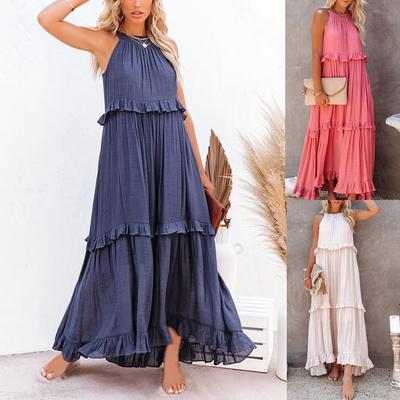 New Year Summer Vacation Beach Music Festival Commuting Work Comfortable Sexy Elegant Women'S Fashion Printed Dress