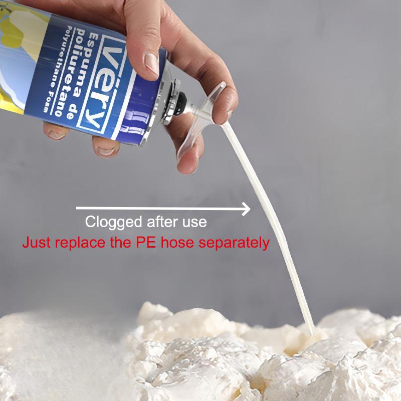 10Sets Extended Foam Sealant Tubes Durable Plastic Spray Foam Hose For Diy Caulking Reusable Foaming Applicator Nozzle Epoxy