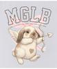 MATCHGLOBE Angel Rabbit Oversized Tee (White)