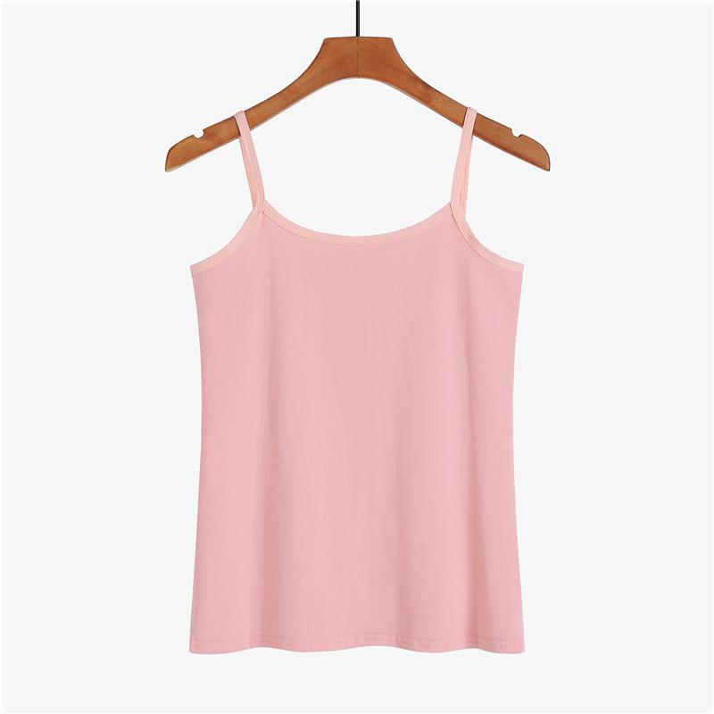 Pure Cotton White Backing Small Suspender Vest Women's Summer Inner and Outer Wear Trendy Sexy Sleeveless Top Summer