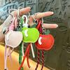Bag Charm PU Leather Fruit Apple Car Backpack Pendant Fashion Accessories for Bag Hanging Decor