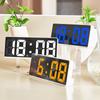 New Two-set Alarm Clock Simple Clock Large Screen Digital Clock Bedroom Bedside Clock Korean Style Fashion Clock