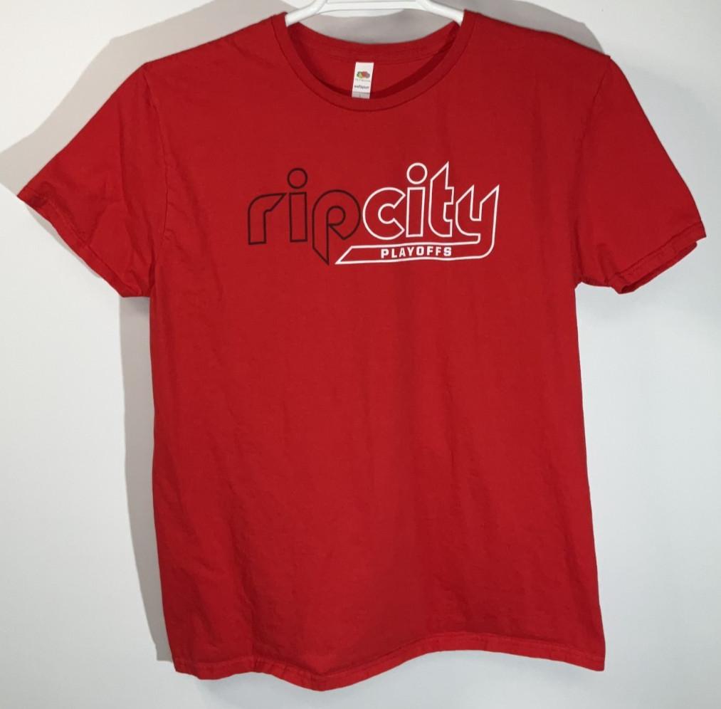 Rip City Short Sleeve T-Shirt Women s Large Red XXXXL