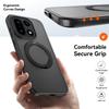 360° drehbarer magnetischer Metallring-Ständer Handyhülle für OnePlus 15 6,78 Zoll durchsichtige mattierte stoßfeste Hülle Coque Fundas