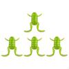 4 Pieces Soft Fishing Lures Bait Artificial Baits Topwater Frog for Walleye, Crappie,