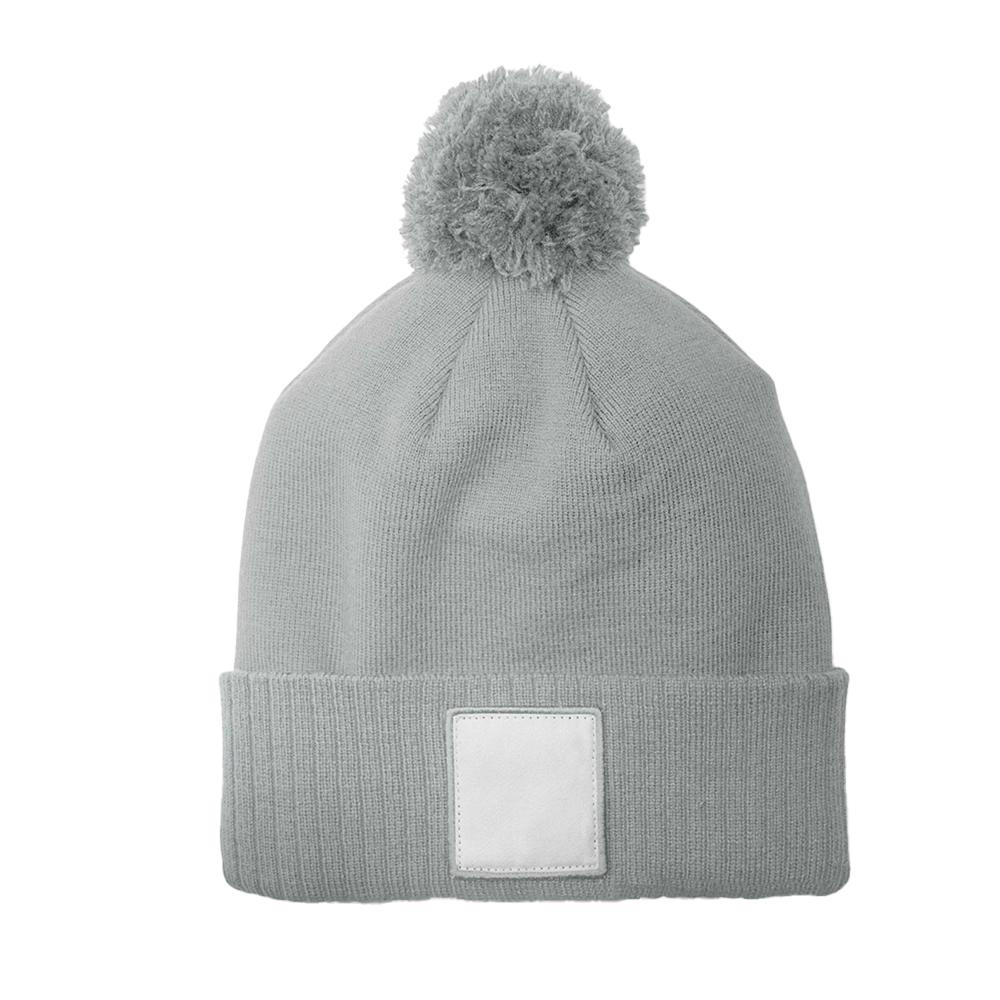 Beechfield Pom Pom AppliquÃ© Patch Beanie