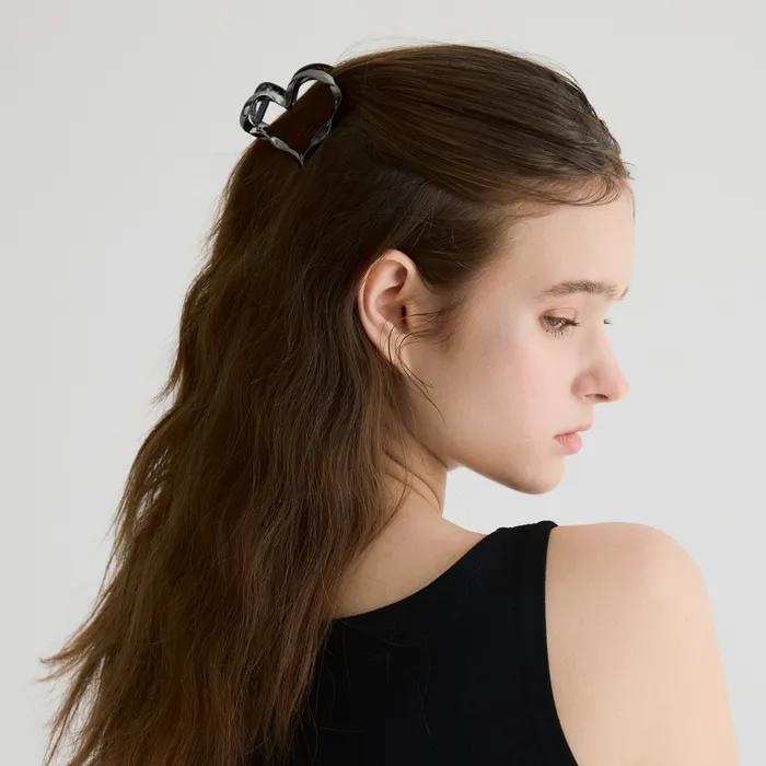 Metal Heart Hair Claw