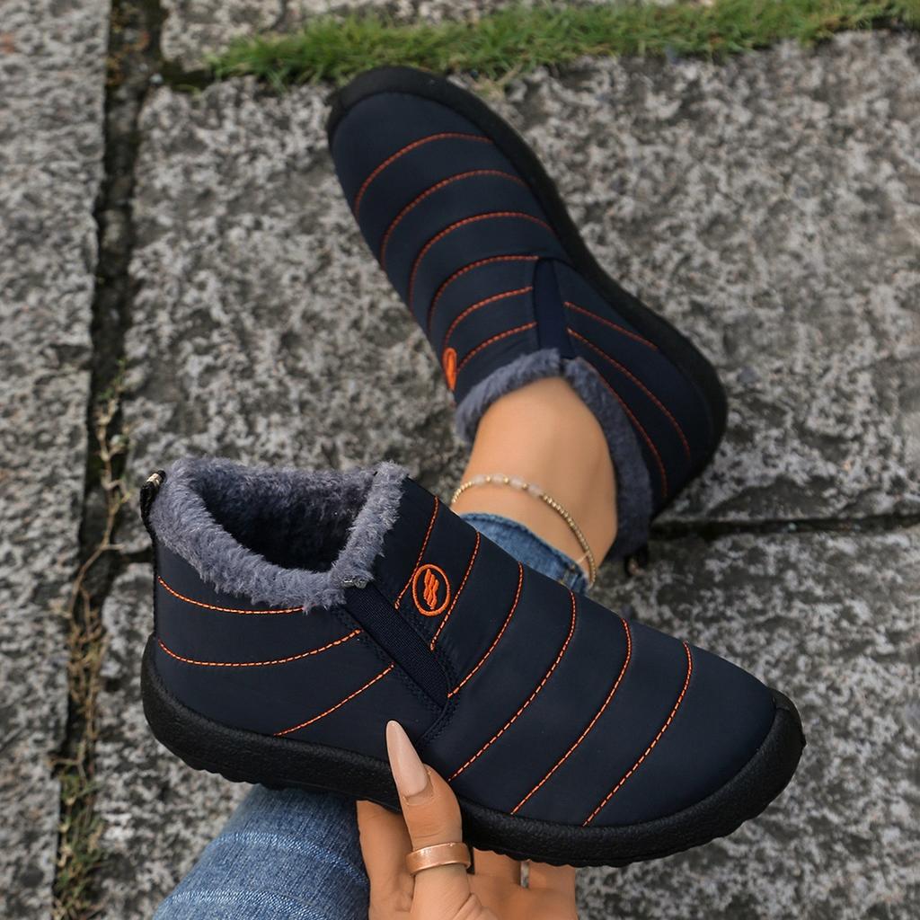 2025 New Large Size Cotton Boots with Thickened Lining Old Beijing Snow Boots Warm Casual Shoes