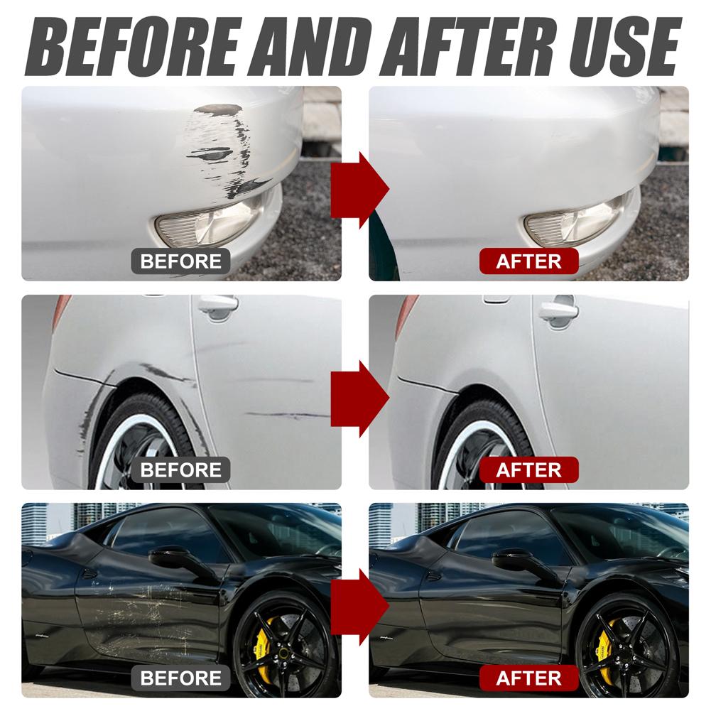Scratch Repair Spray Black & White Portable Car Polishing Spray Multipurpose Scratch Repair Wax Scratch Remover Polishing Paint