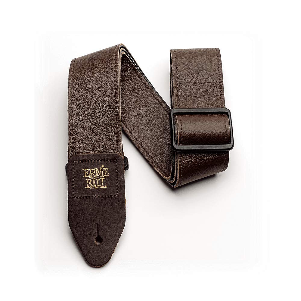 Ernie Ball 4135 Italian Leather Guitar Brown [Authentic] Strap,