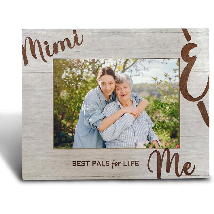 Mom Picture Photo Frames 5x7 - Gifts from Daughter Son for Mother's Day Birthday, Family Picture Frame for Mommy and Me, Wooden Picture Frames