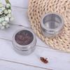 12 Piece Magnetic Stainless Steel Spice Jars Set Kitchen Storage Containers With See Through Lid For Home Cooking Outdoor BBQ