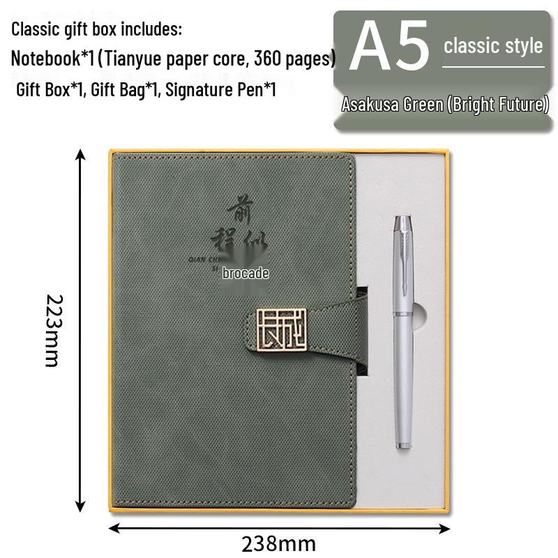 Custom Logo A5 Business Office Notebook Gift Set with 2025 Diary