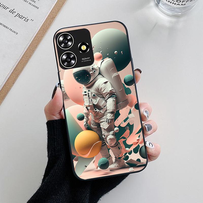 Pre ZTE Blade V50 Dizajnové puzdro Kvetinové maľované silikónové puzdrá Pre ZTE Blade A73 4G / V50 Smart Axon 50 Lite Puzdro TPU kryt Fundas