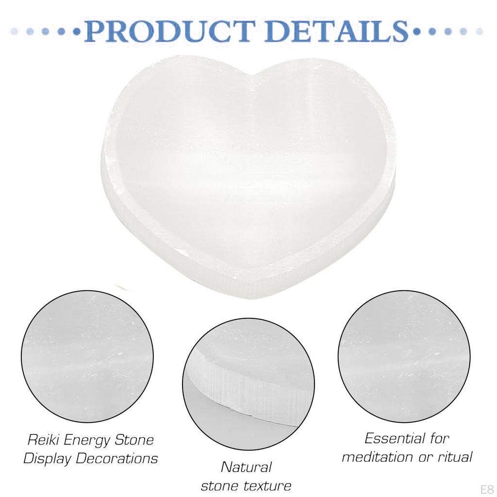 Selenit Schale Aufladen Handwerk Ornament Tischaufsatz Einzugsgeschenk Entspannung Einfach