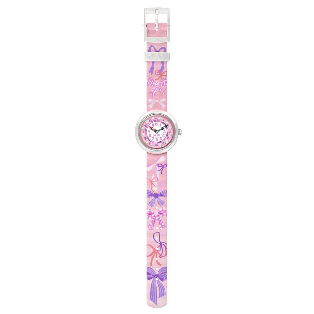 Wristwatch PICK A BOW FBNP250 Girls Pink [Flick Flack] Kids'