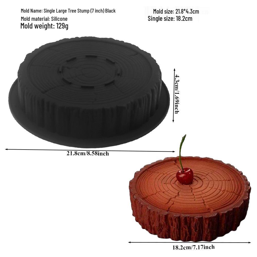 Moule à Gâteau Mousse et Bûche Dessert en Silicone 6 Cavités