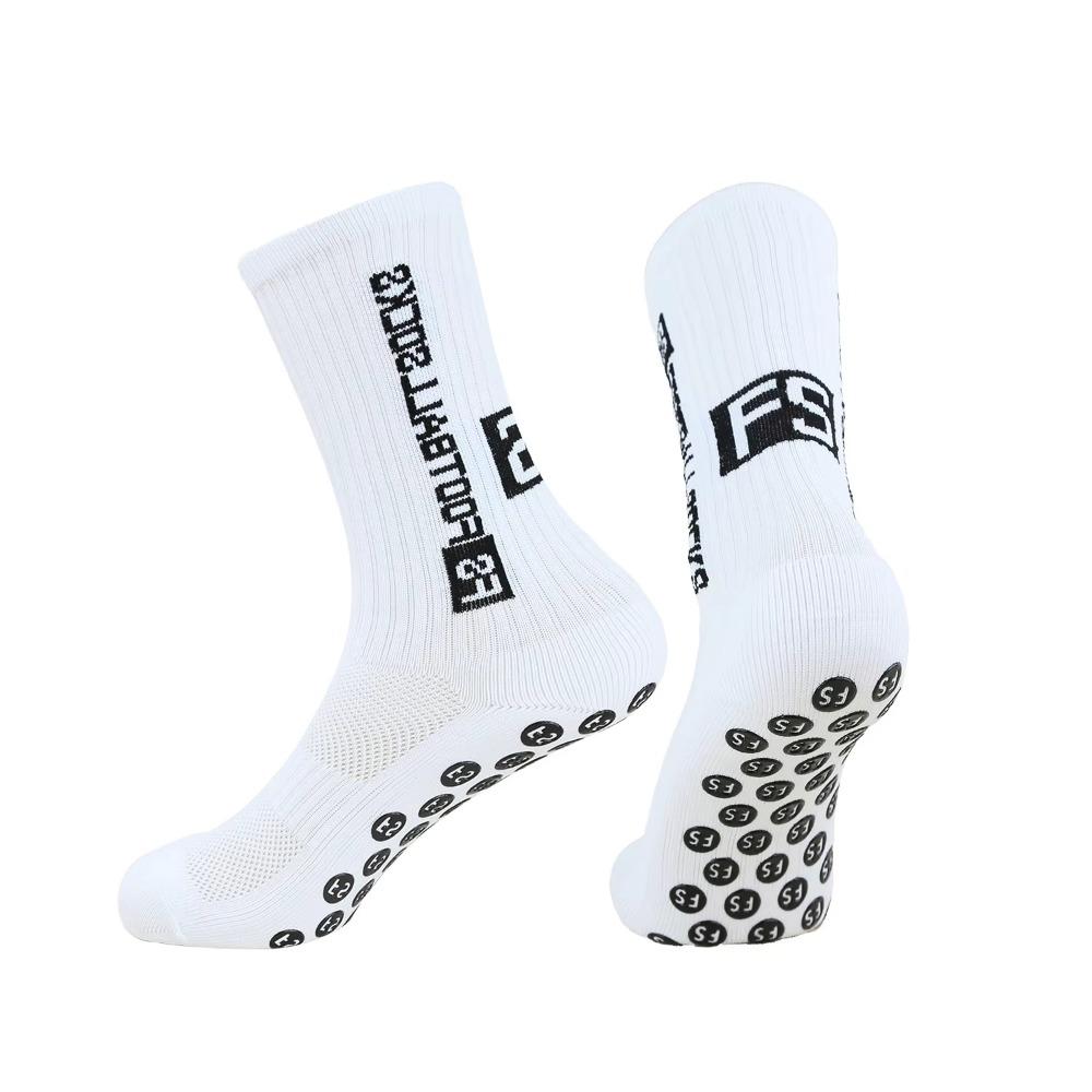 

Fashion Soft Football Socks Breathable Anti-slip FS Letter Socks Casual Rubber Grip Socks Sport Basketball Baseball 35-39