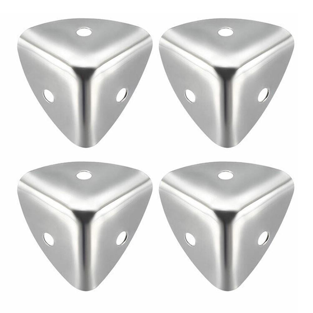 

Silver Tone Corner Protectors Square Corners Tables