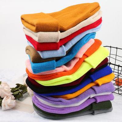 Classic Multiple Color Beanie New Hot Winter Hats For Women & Men Knitted Solid Autumn Bonnet Cap EMA