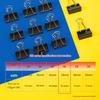 Deli 25mm Black Long Tail Paper Clips