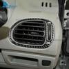 Real Soft Carbon Fiber Sticker For Peugeot 206 2001 2002 2003 2004 2005 2006 2007 2008 2009 2010 Car Side Air Outlet Frame