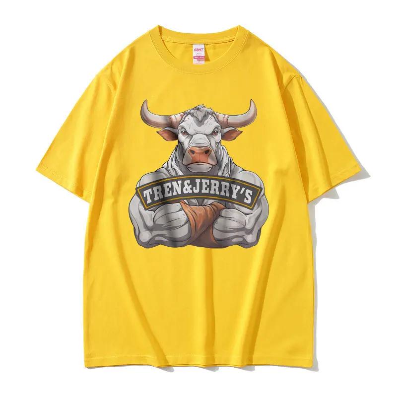 

Funny Tren and Jerry s Oversize Pump Cover Meme T-shirt Women s Gym Fitness Sports T-shirt Men s Casual T-shirt 4XL