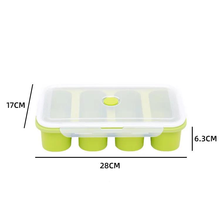 Giant Storage for Food Meal Sauce with Lid Cozinha Silicone Freezer Trays Extra Large Soup Ice Cube Tray Food Freezing Molds