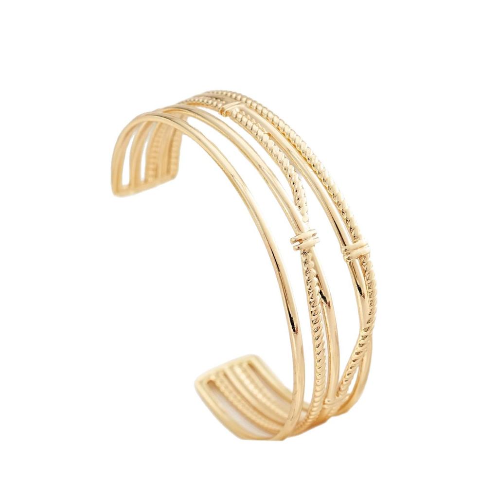 18K Gold-Plated Exaggerated Irregular Titanium Steel Bracelet