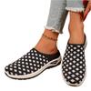 Summer Women Mesh Slip-On Half-Covered Sandals Lightweight Breathable Casual Outdoor Footwear with Soft Sole for Daily Wear