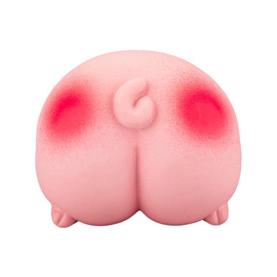 

Игрушка для жевания собак, устойчивая к укусам, для чистки зубов, мягкий латекс, розовая попа, маленький, средний размер