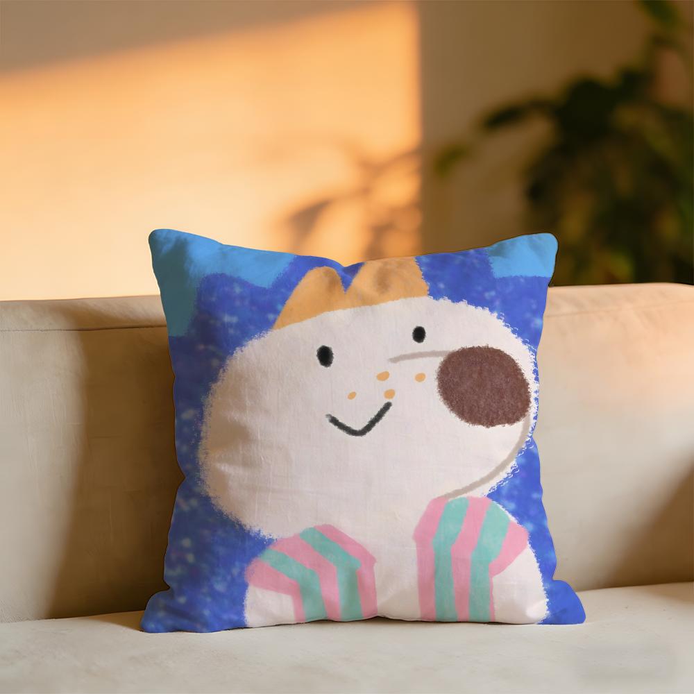 

BBarbie Style Cushion Cover Cozy Velvet Throw PillowSoft Warm Cushion For Sofa Bed 30x30 cm