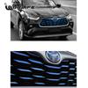 Stainless Trim for Toyota Highlander Kluger  2022 2023 Accessories Car Front Bumper Center Grill Decor Sticker