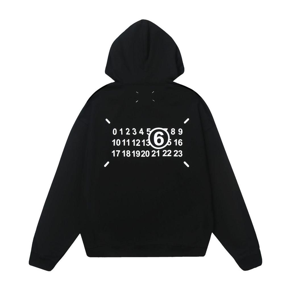 Maison Margiela MM6 Unisex Terry Zip-Up Hoodie Cardigan