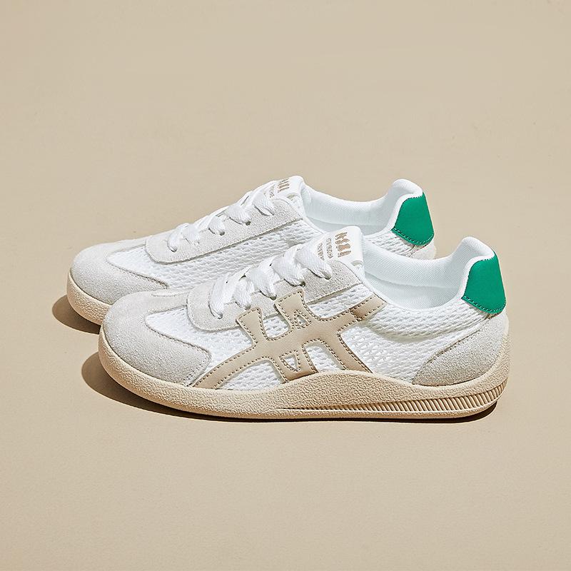 

Летние сетчатые белые туфли, новый стиль для студенток, дышащие, увеличивающие рост, повседневные уличные туфли-клэпперы 40