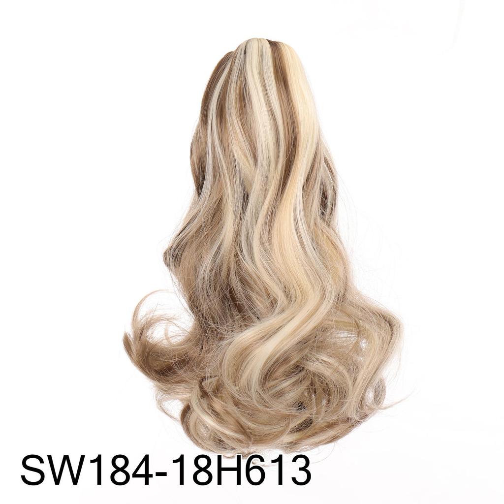 Bybrana Beauty Long Hair Bun Wig PonyTail Matte High Temperature Silk Fiber Claw Clip