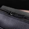 Handsome Men's Clutch Bag Made of Genuine Combined Leather CANPELLINI 21564 Black