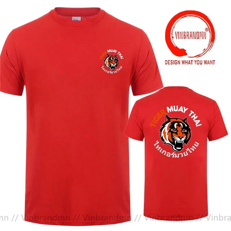 Newest Tiger Muay Thai Kick Boxing Tshirt Summer Thailand Kung Fu Oneck Unisex T Shirt Unisex Tees Tops Harajuku Streetwear Clothing