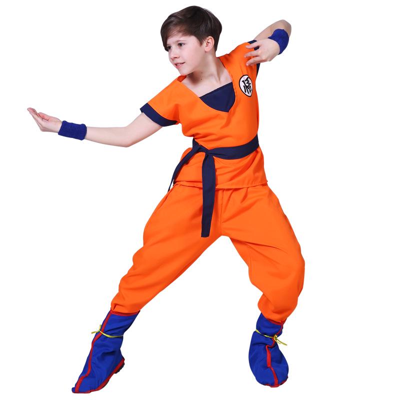 Dragon Ball Goku Kamehameha Boys' Cosplay Costume for Halloween and Performances