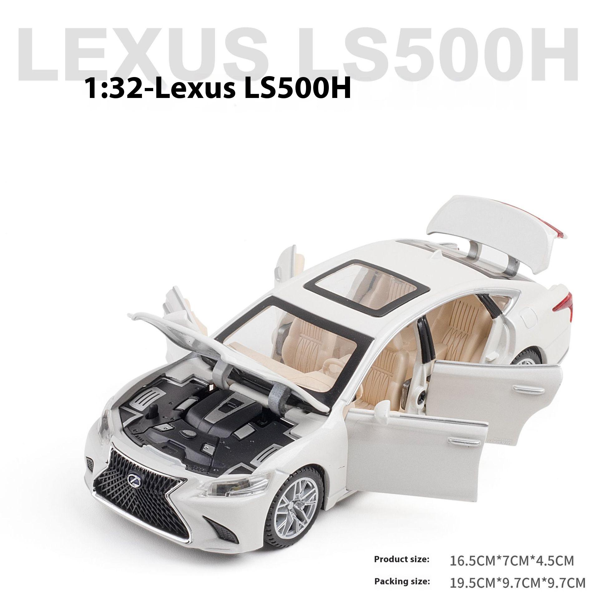 

1/32 LEXUS LS500H Alloy Diecast Model Car Central Control Ornaments Sound And Light Toy Model Birthday Present For Little Kids белый