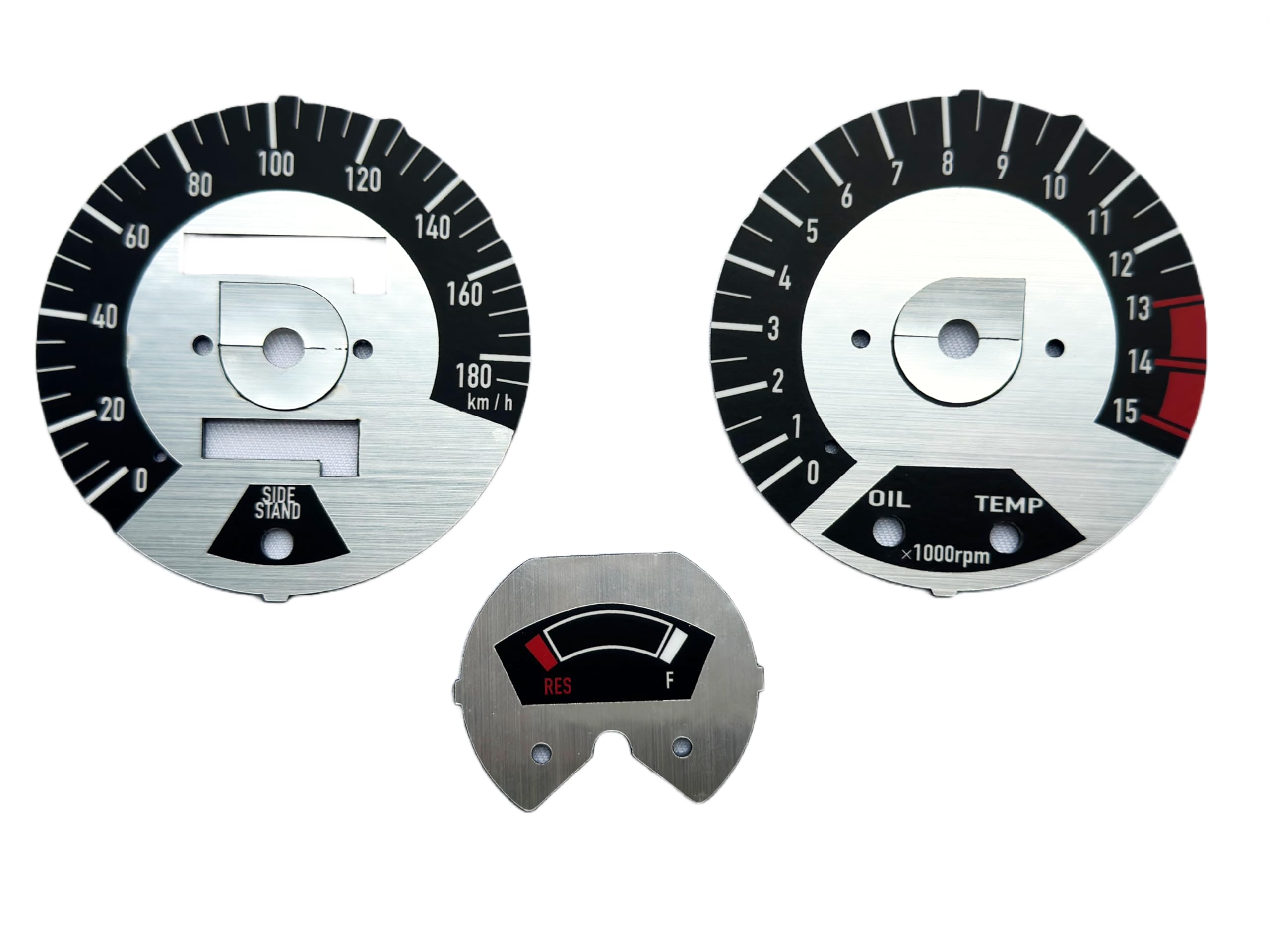

Custom meter panel for motorcycles by model and year (silver, for CB400SF (NC31 late model, 1995-1998))