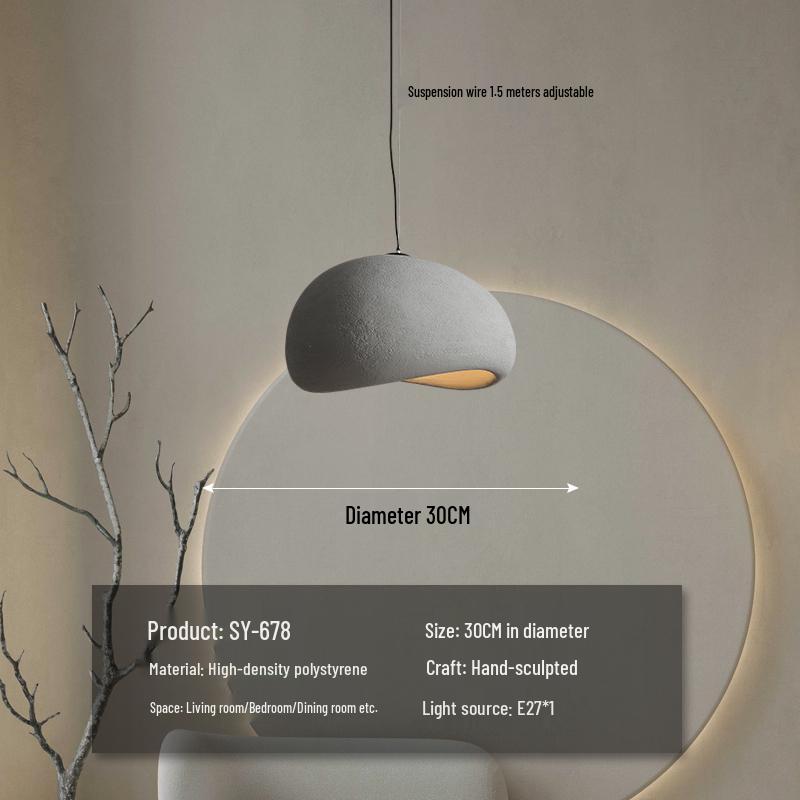 Wabi-Sabi Zen Pendant Light: Retro & Artistic Design for Restaurants, Living Rooms, and Bedrooms